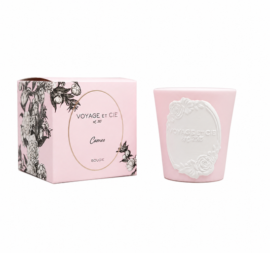 Pink Cameo Candle